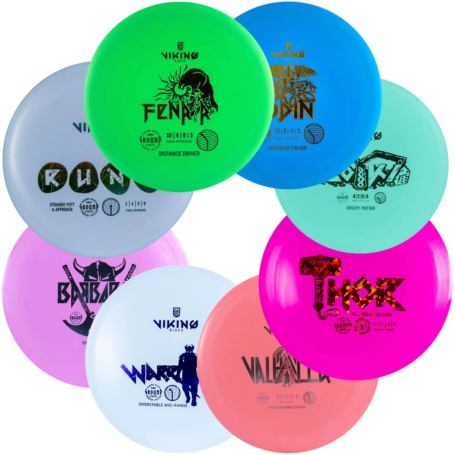 Viking Discs Original 8 Disc Set