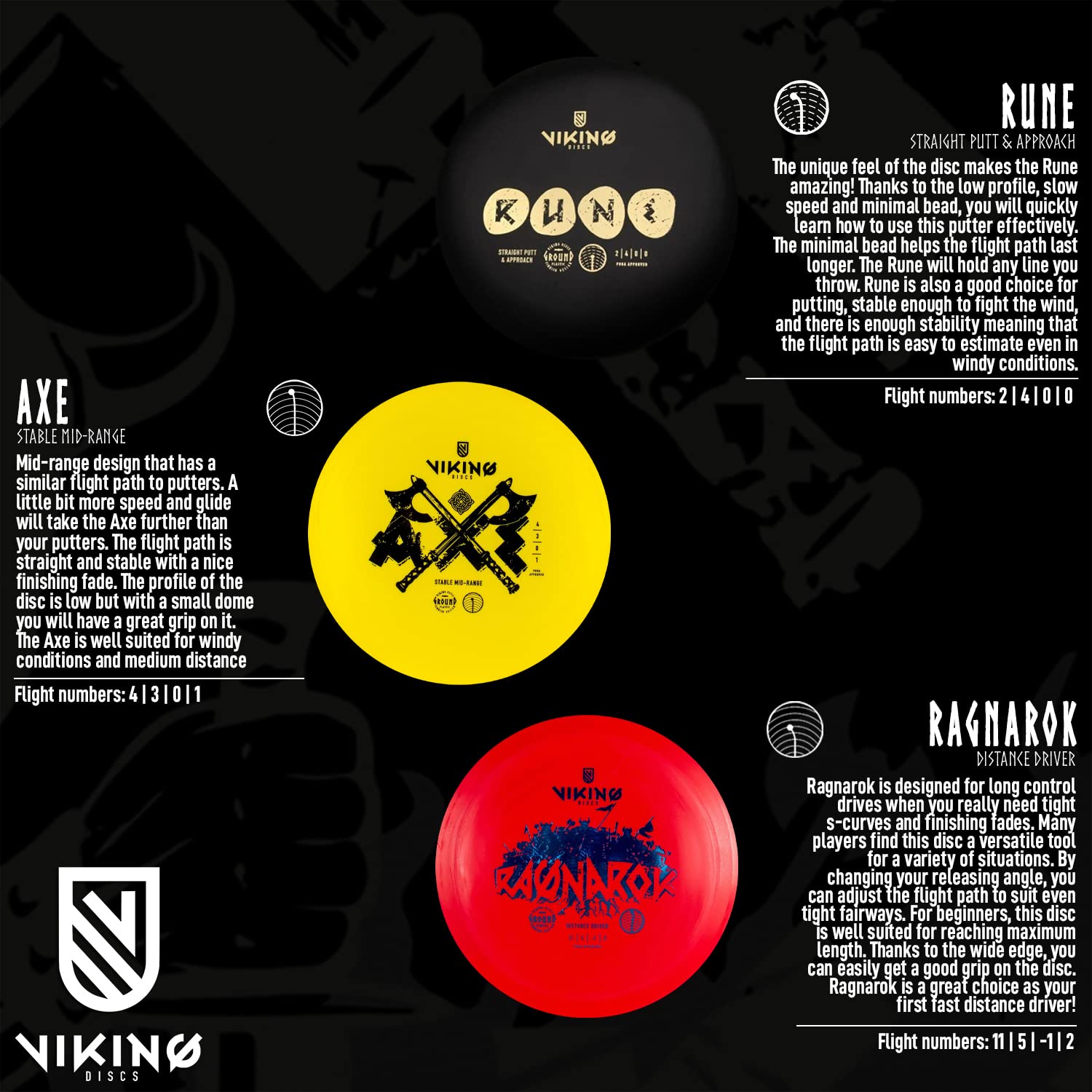 Viking Discs Starter 3 Disc Set