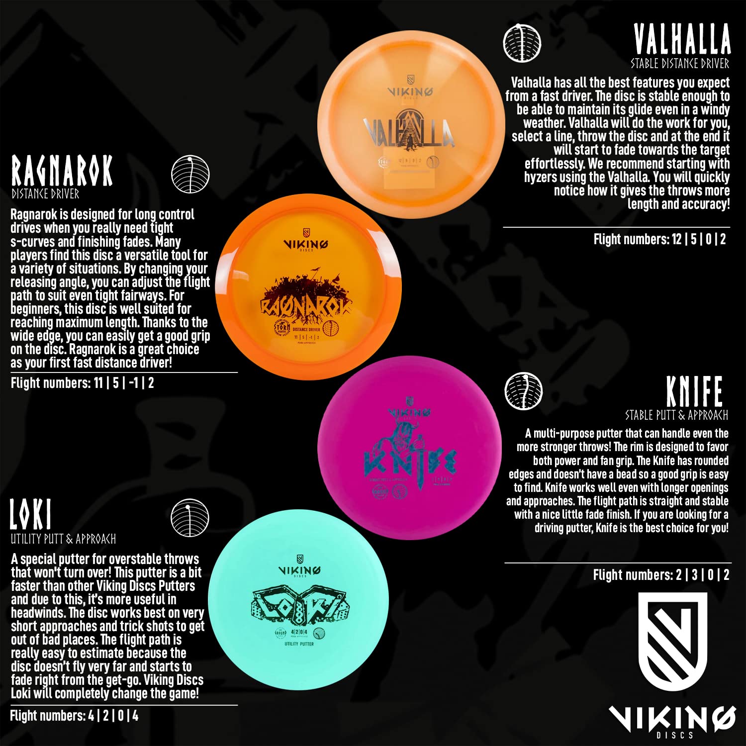 Viking Discs Hobby 8 Disc Set